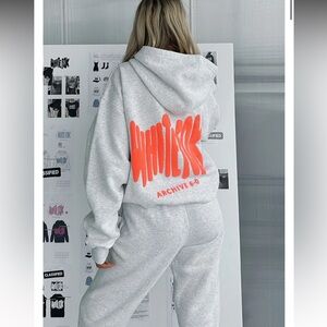 WHITE FOX Archive 6.0 white and pink/orange MATCHING SET